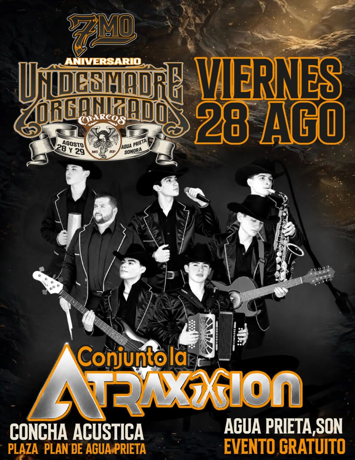 Conjunto la Atraxxion — Viernes 28 de Agosto